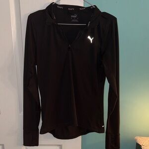 Puma Black Long Sleeve Performance Top